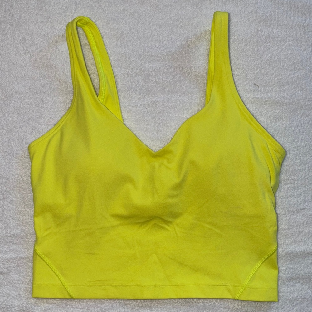 Lululemon Athletica Bright Yellow Sports Bra